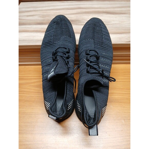 VNANV Black Slip On Designer Fashion Lace Running Shoes Sneakers Size 14 - Picture 8 of 15